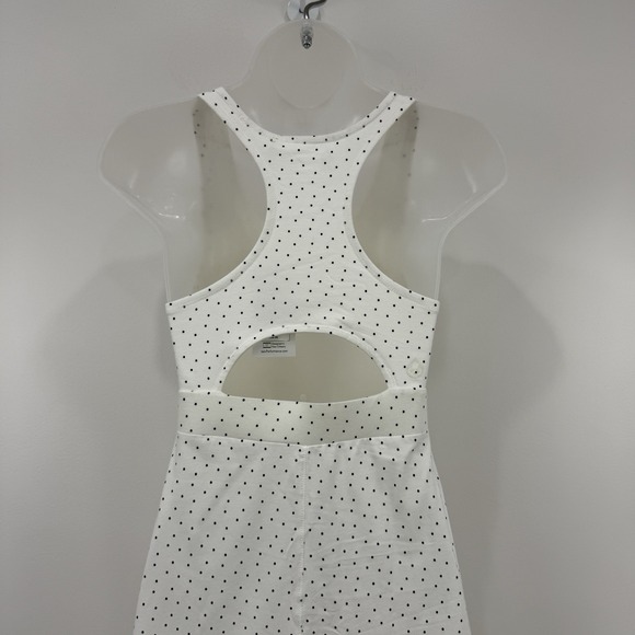 Tasc Dress Women's S White Dot NWT Rhythm Racer Back Running Organic Cotton Golf - Picture 11 of 15